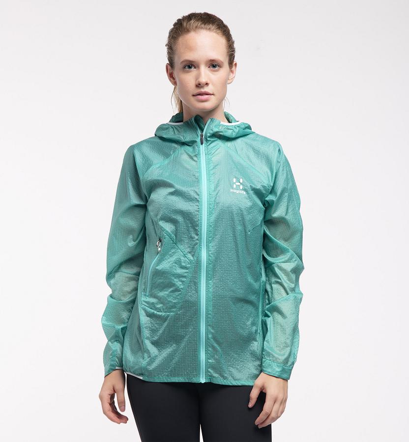 Haglöfs Womens L.I.M Shield Comp Windbreaker Green New Zealand 09283ULVA